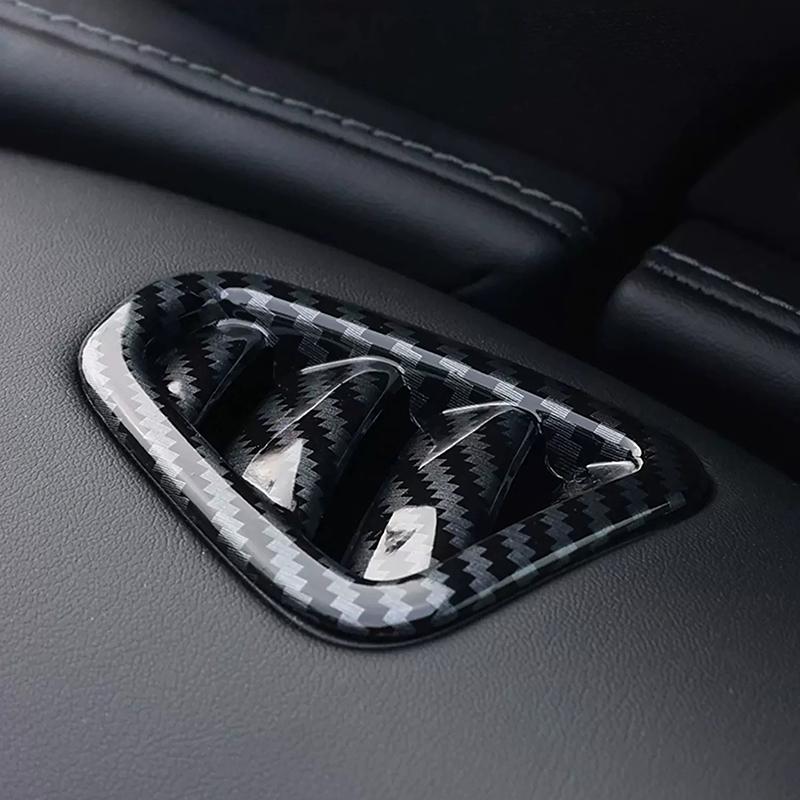For Mercedes Benz GLC X254  Dashboard Side Air Condition Vent Outlet Frame Cover Trim Carbon Color Interior Car Accessories