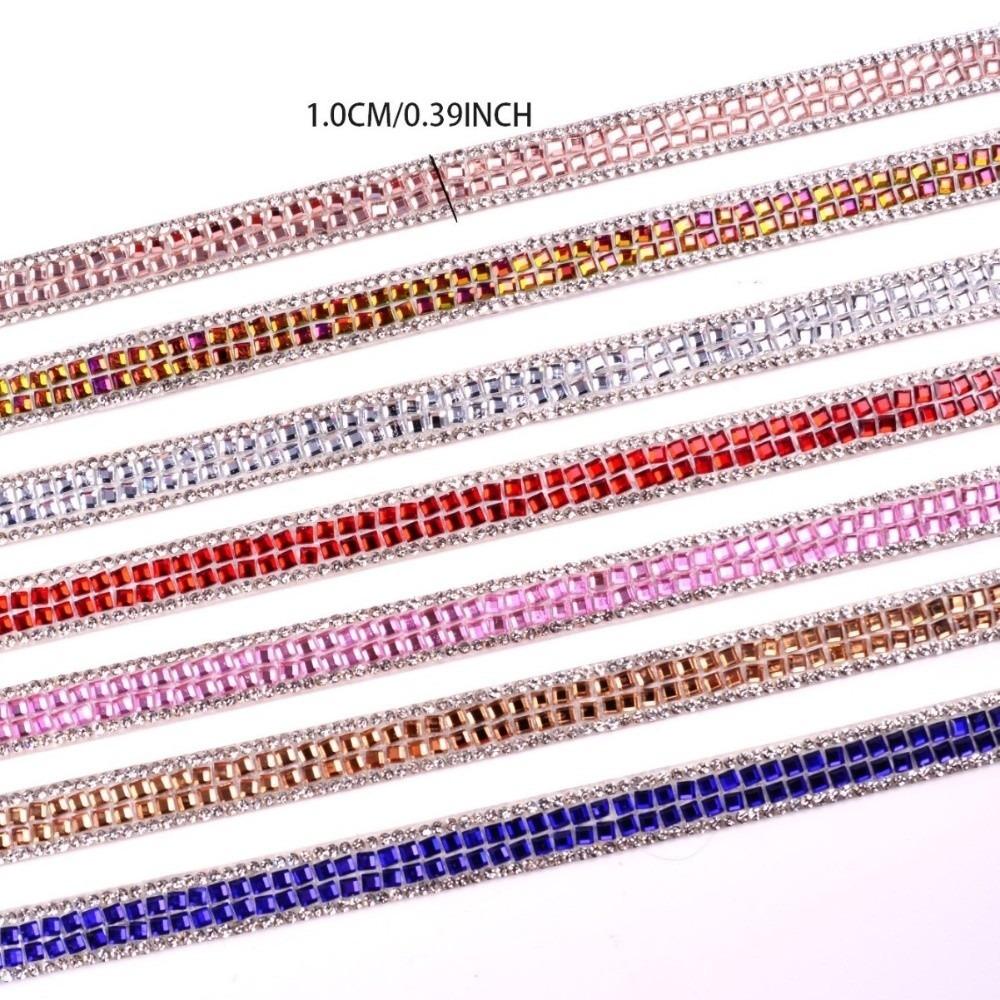 Iron on Trim Square Crystal Rhinestone Trim Rhinestone Hot Melt Hot Fix Tape DIY Rhinestone Chain Bridal Dress