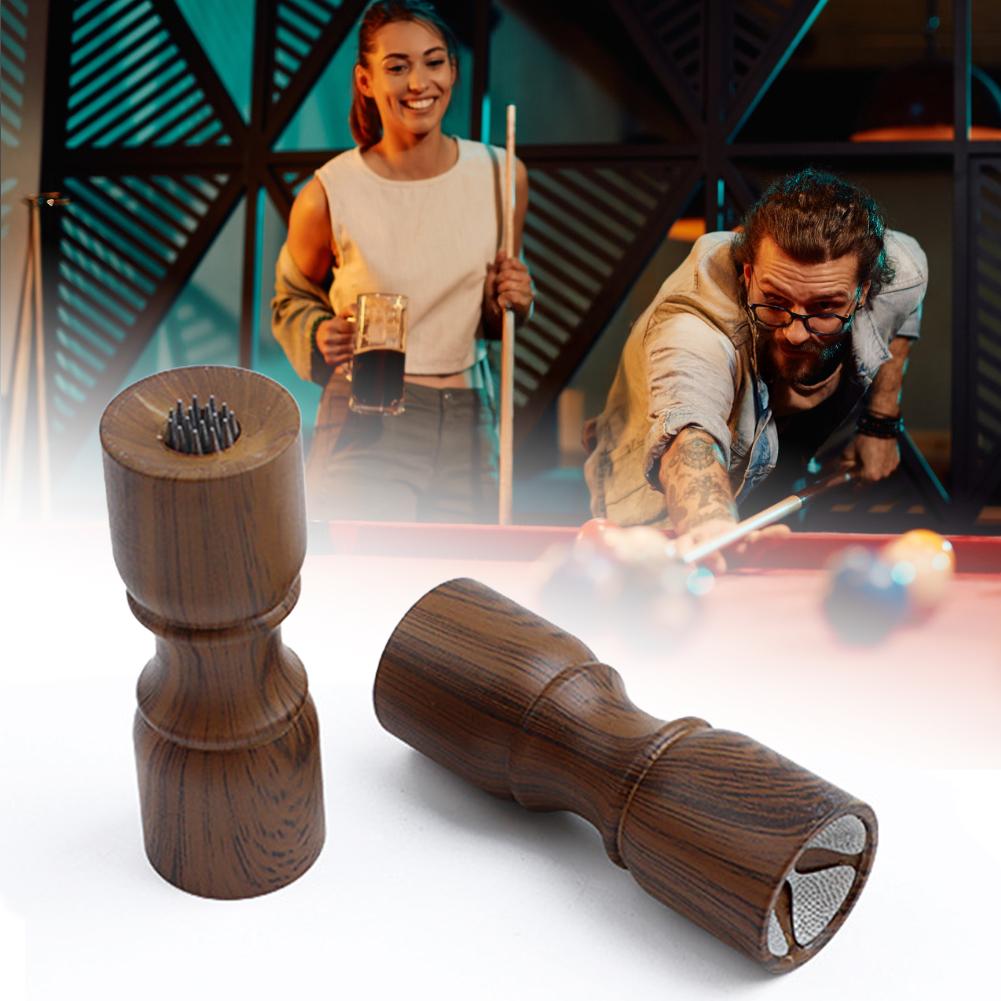 Billard Queuespitze Holz Trommelform Reparaturwerkzeug Nadelstanzen Schleifwerkzeug Billard Ausrüstung Zubehör