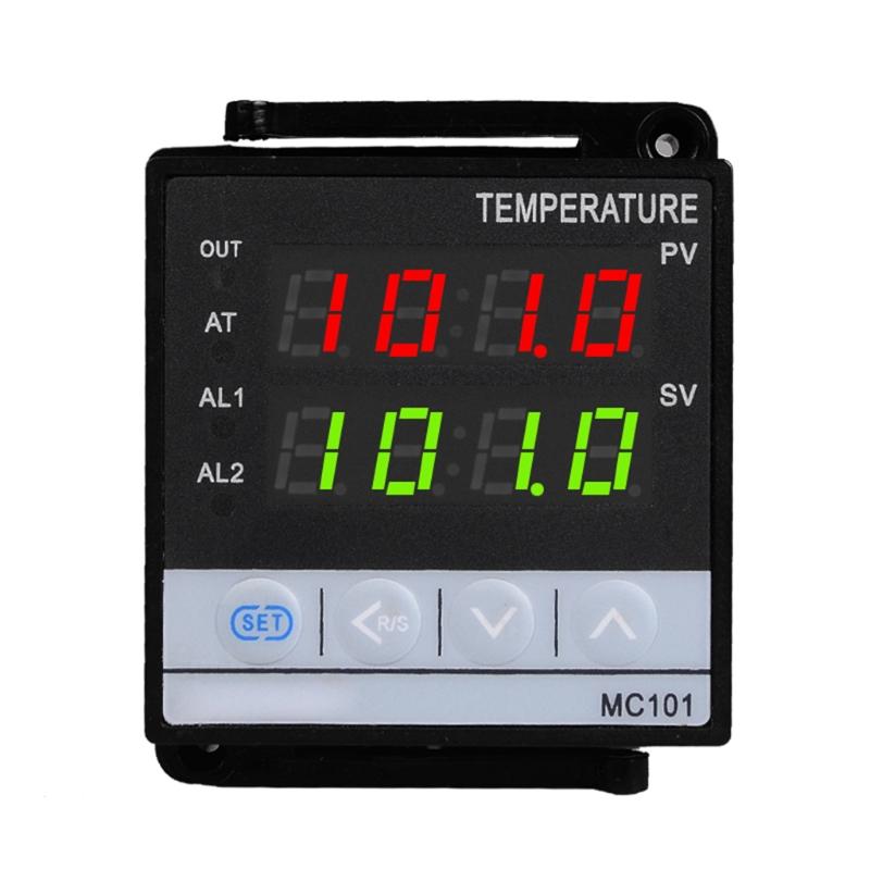 MC101 Digitaler PID-Temperaturregler Relais-/SSR-Ausgang 48mmx48mm 85-265VAC Unterstützt ℃/℉ Temperaturanzeige