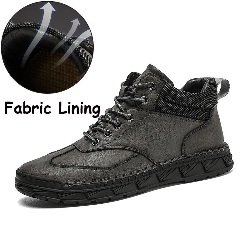 Large Size 39-48 Men's Shoes Leather Flats Outdoor Men Sneakers Breathable Male Casual Shoes