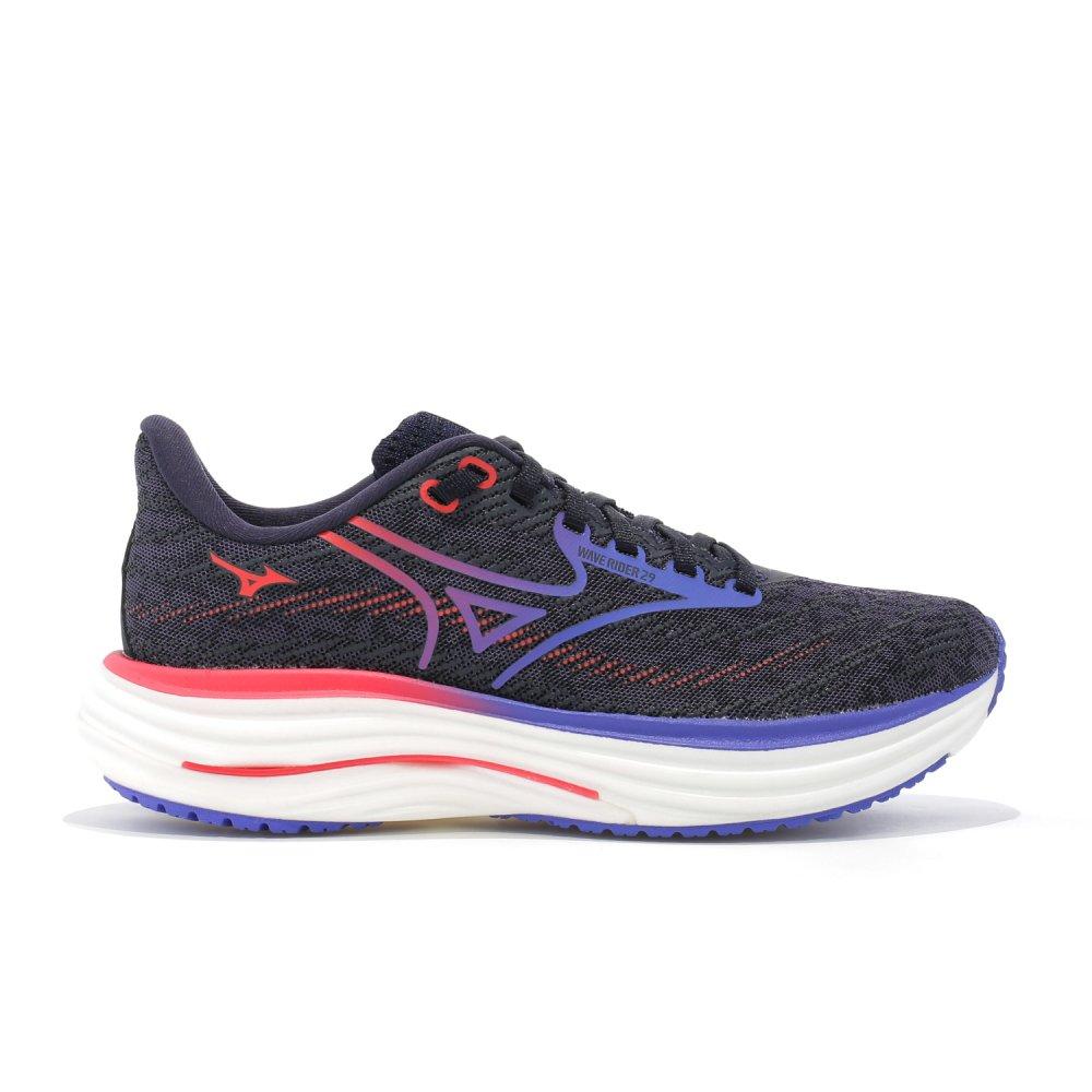 Running Shoes Mizuno Odyssey Gray/Iris Bloom/Calypso Coral Wave Rider 29