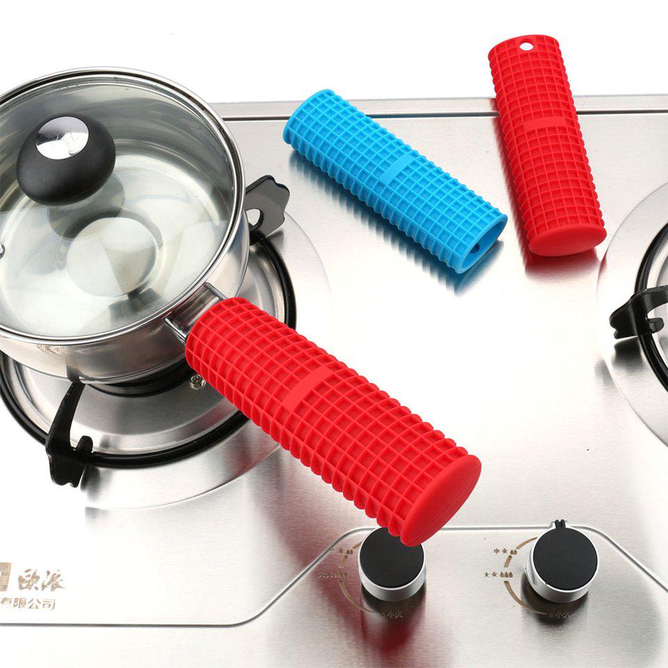 Buy Silicone Pot Pan Handle Saucepan Holder Sleeve Slip Cover Grip