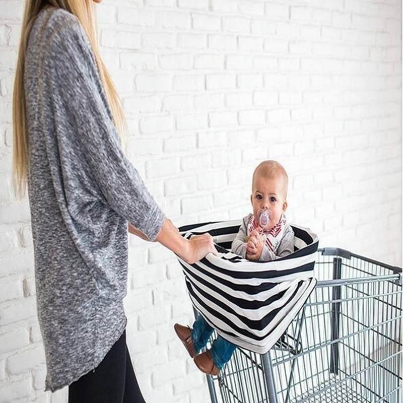 Striped Breastfeeding Cover Baby Car Seat Cover Breastfeeding Scarf Multipurpose Baby Stroller Cover