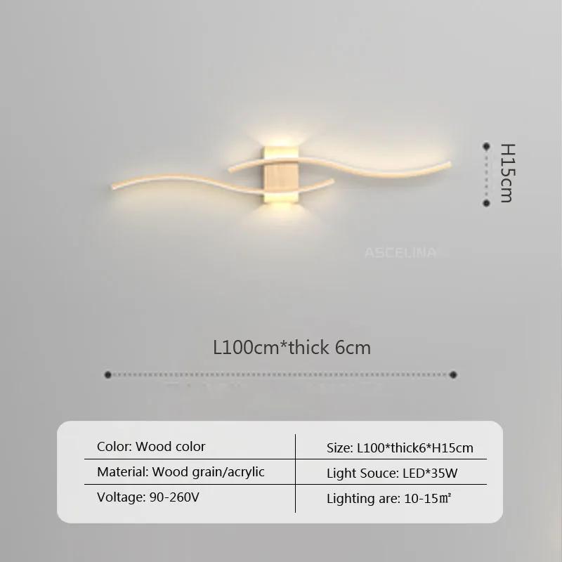 

Современный светодиодный настенный светильник с длинной полосой для прикроватных тумбочек в спальнях, внутренних настенных шкафов, ночных ламп для украшения дома, блеска Warm White