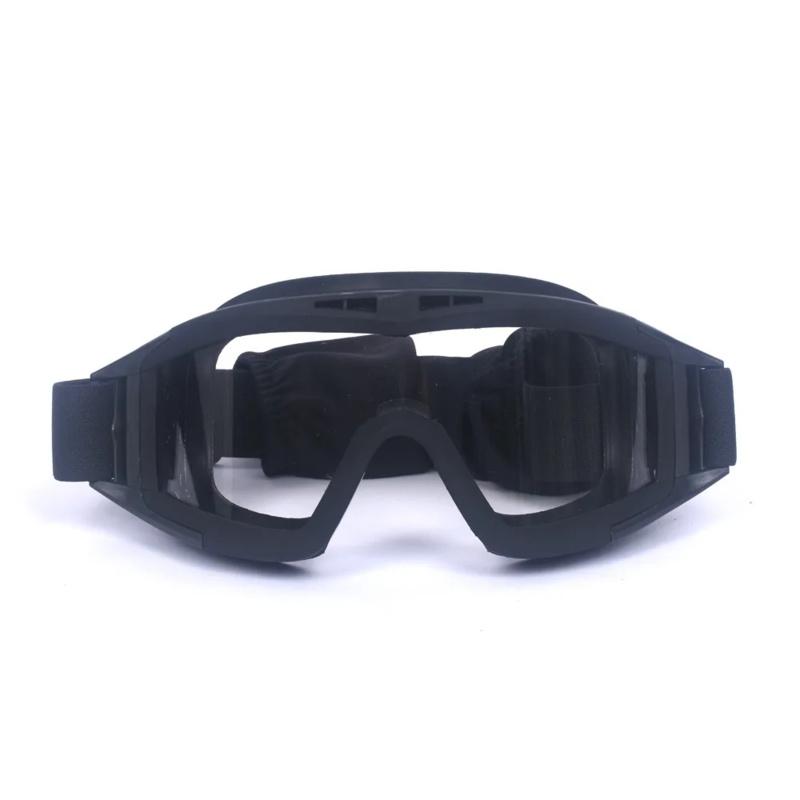 Tactical Goggles 1/3 Lens Windproof Dustproof Shooting Motocross Motorcycle Mountaineering Glasses Safe Protection