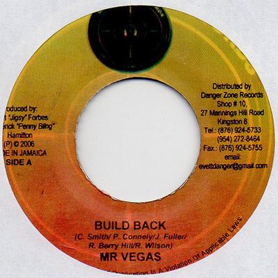 7palcová deska MR. VEGAS - Build Back NONE Nebezpečná zóna Rec 2006 Jamajka Reggae, Ska & Dub Použité