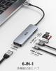 ICZI USB C 100W PD 5Gbps Micro SD SD Card 5Gbps USB x HDMI Compatible with MacBook MacBook iPad Surface and More Hub, 4K@60Hz, 6-in-1 Type-C Adapter,