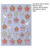 5D Embossed Flower Nail Stickers Self-Adhesive DIY Spring Summer Floral Nail Art Decals