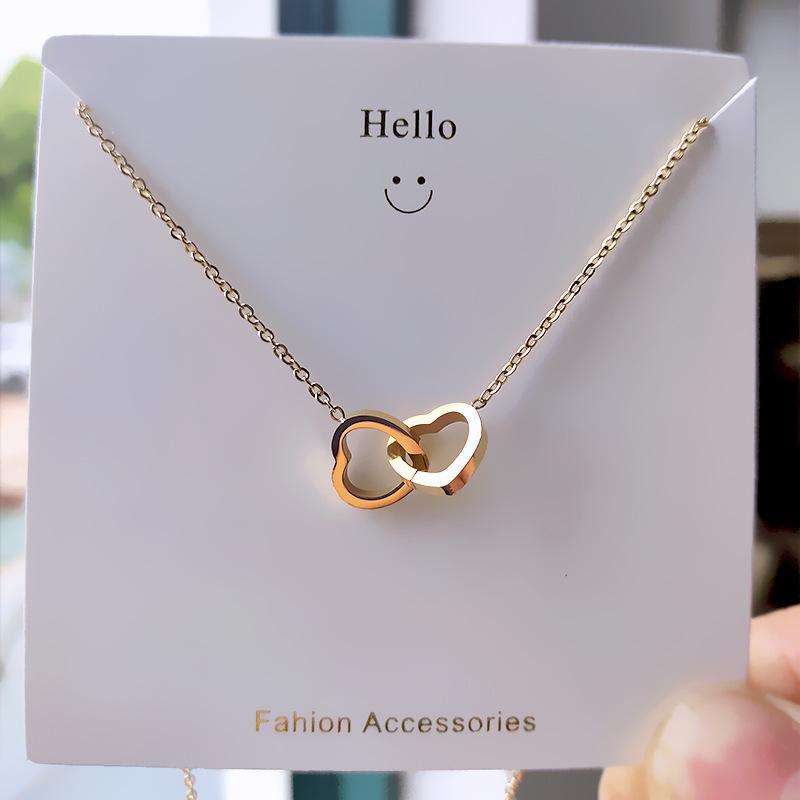 Elegant Titanium Steel Clavicle Necklace for Women - Trendy, Durable, and Fashionable