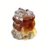 1PC - Irregular High Appearance Grape Shaped Glass Cup with Handle Circle Cup Glass Milk Coffee Cup Juice Beverage Cup