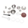 Stainless Steel Coffee Capsule Easy to Clean Silicone Lid Portable Multifunctional for Home Office