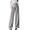 Spring 2025 Maternity Wide-Leg Pants: Adjustable Tummy Support, Casual Straight-Leg Fit Suitable as Outerwear.