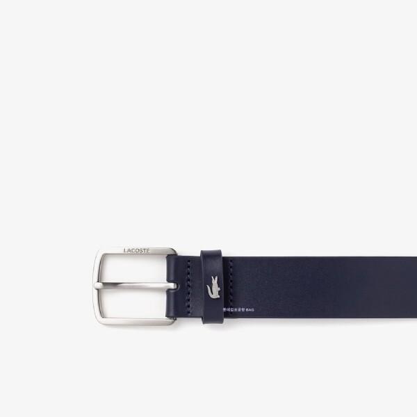 Lacoste 35mm Silver Croc Leather Belt Kp Rc4082m56g021100