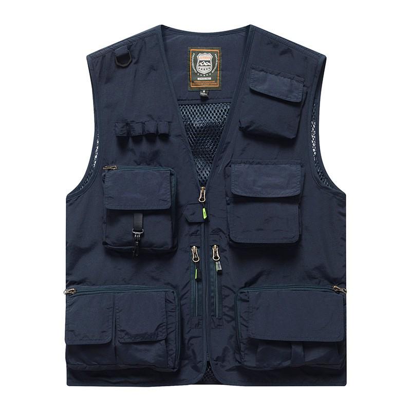 Men's Four-Season Multi-Pocket Outdoor Fishing and Photography Vest