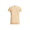 Under Armour Animal Pattern Printed Crew Neck Short Sleeve T-Shirt Women Tops Fangshan-Yellow 1380764-792