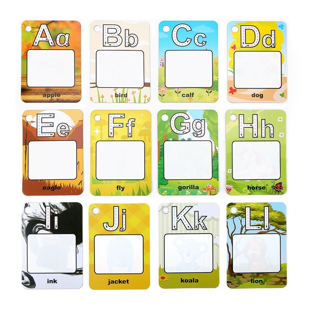 Baby Kinder Wasser Malen Zeichenkarte Brett mit Stift Lernen Spielen Spielzeug Wiederverwendbar Buchstabentyp