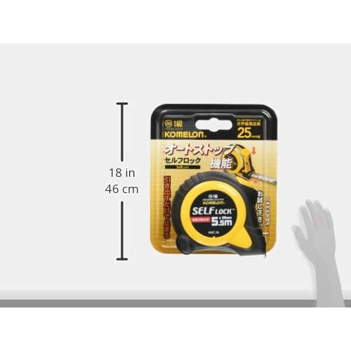 Komelon Convex Self-Locking Tape, 25mm Wide, 5.5m, BP, KMC-36