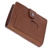 Automatic Credit Card Holder Wallet Portable Business Card Case Anti Theft Purse(Brown x 66#)