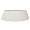 Elegant White Fabric Tree Skirt Nonslip Base Efficient Festival Decors Simple Assembly Perfect For Modern Holiday Themes