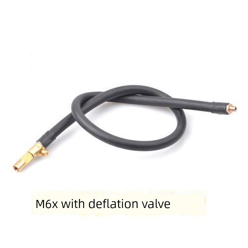 Car Air Pump Hose M6 Thread Car Tire Inflator Nozzle Portable Air Pump Tube