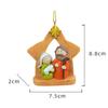 Christmas Nativity Scene Pendant Versatile Accessory Christmas Hanging Ornament for Xmas Home Party Supplies Festival Indoor