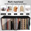 4 Pcs Large Opening DVD Storage Bag PVC Clear DVD CD Case Holder Organizer with Zipper and Handle Convenient Media Organizer Bag