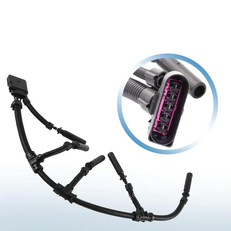 Glow Plug Bridge Wiring Harness 070971277B 299220 for 2.0 2.5 2003-2010 Glow Plug Connector Replacement
