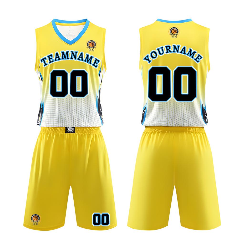 Mens Sleeveless Basketball Jersey and Shorts Set Quick Dry Athletic Uniform for Training Competition School Team