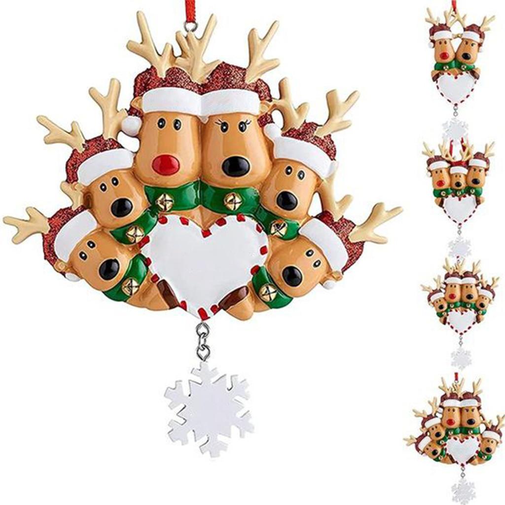 Beautiful Resin Christmas Ornaments Featuring Colorful Reindeer And Snowman Designs For Decor Holiday