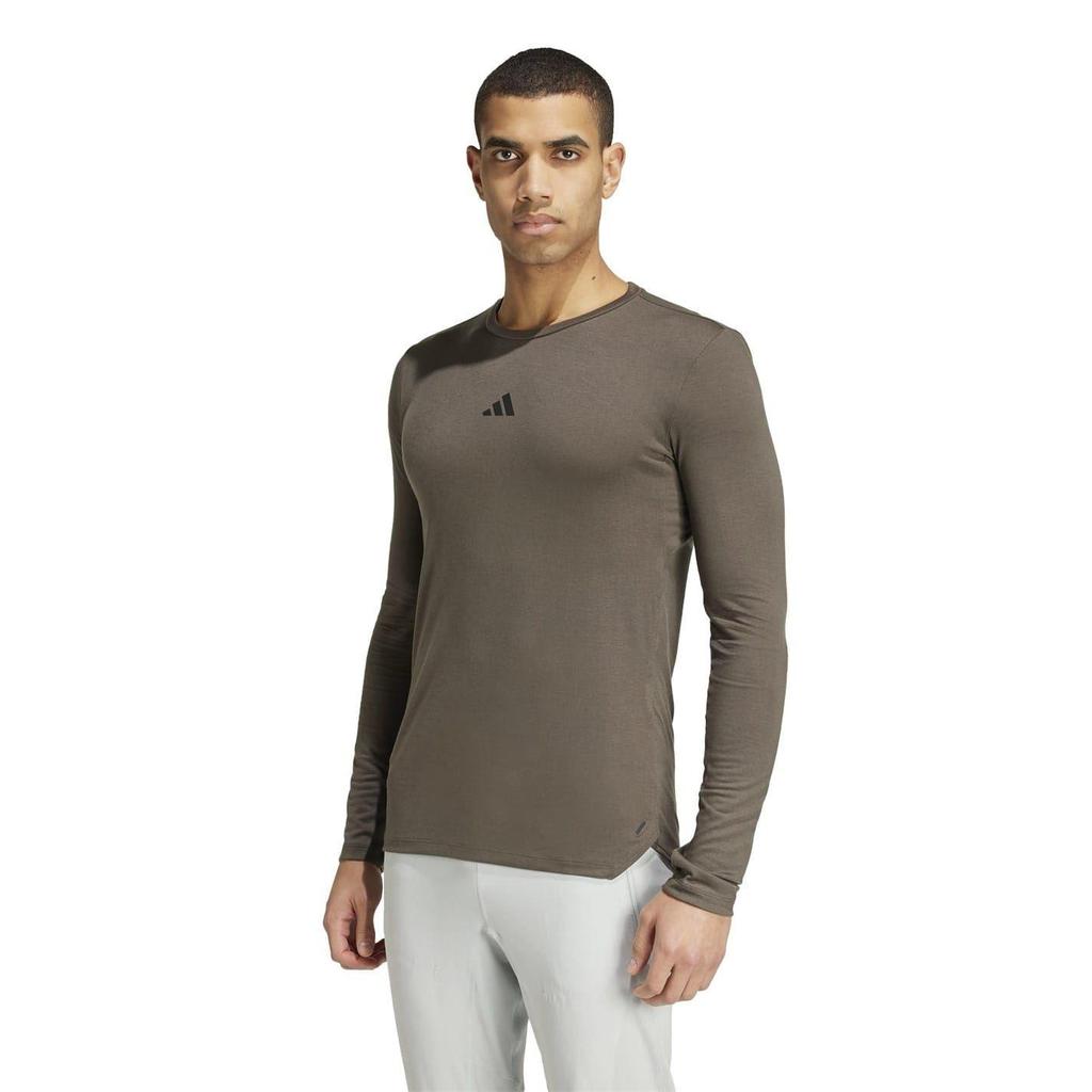 adidas Mens Aeroready Slim Long-Sleeved T-Shirt