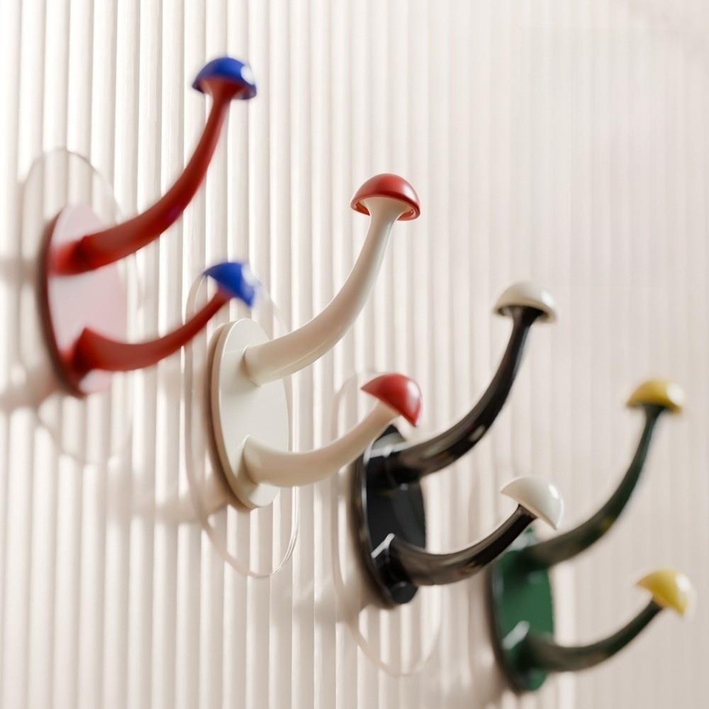 Waterproof Self-Adhesive Hooks Heavy Duty Mushrooms Coat Rack Hooks Storage Rack  Household