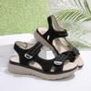 Ladies' Elegant Mary Jane Sandals - Adjustable Ankle Strap, Breathable Toe and Cushioned Insole, Summer Beach Slope Heel Design Open Toe Sandals