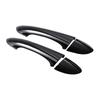 1 Set Black ABS Car Exterior Door Handle Covers Trims with Smart Key Hole Fit for Hyundai Sonata 2011 2012 2013 2014