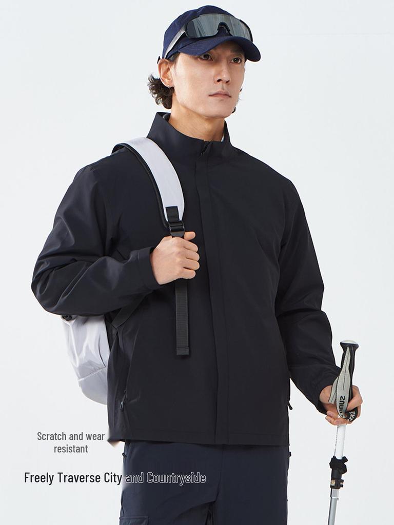 2026 Podzim/Zima Vodoodpudivá Lehká Bavlněná Bunda pro Muže se Stojáčkem a Vlastním Logem; Odolné proti opotřebení a skvrnám Business Svrchní oděvy