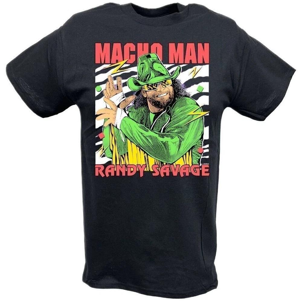 Macho Unisex Randy Savage Neon Pose Tshirt M