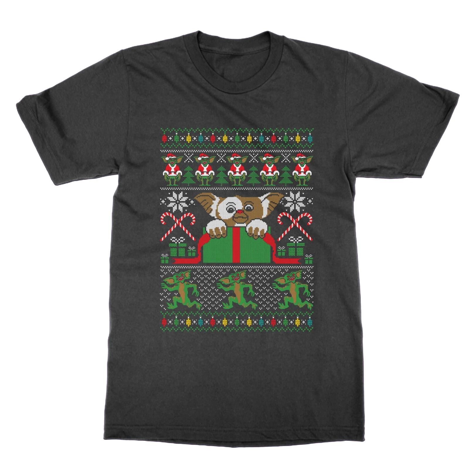 T-Shirt Gremlins Drôle De Noël Moche Tee Film Cadeau Présent 2XL
