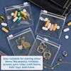 20pcs/set New Reusable Storage Bag with Zipper Plastic Medicine Bags Self-Sealing Portable Self-sealing Bag Storage Containers