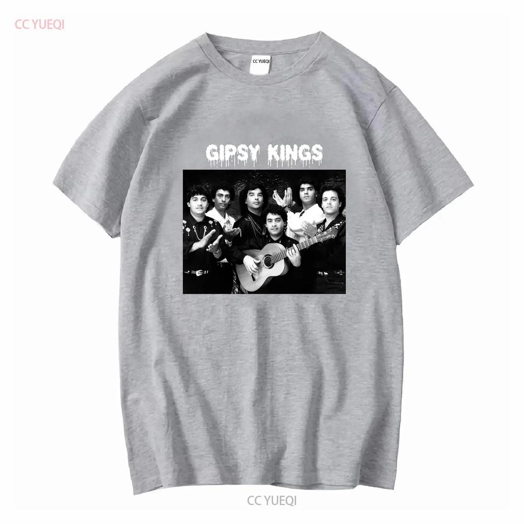 Individuelles T-Shirt NEU Gipsy Kings Band T-Shirt Schwarz Kurzarm Alle Größen S Bis 5XL 1F995 Lang Oder Ärmel Vintage Gewaschen Leicht