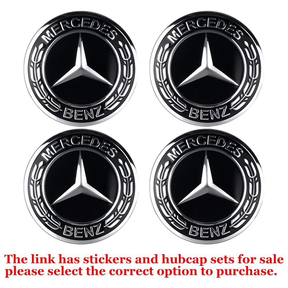 56/60/63/65/68MM Car Styling Wheel Center Caps Hub Cover Decor Stickers For Mercedes Benz AMG W203 W206 W220 W205 W212 W210 W108