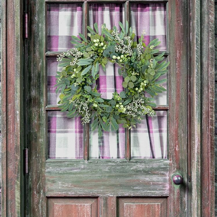 Simulation Leaf Wreath for Front Door Farmhouses Garden Wedding Decorations
