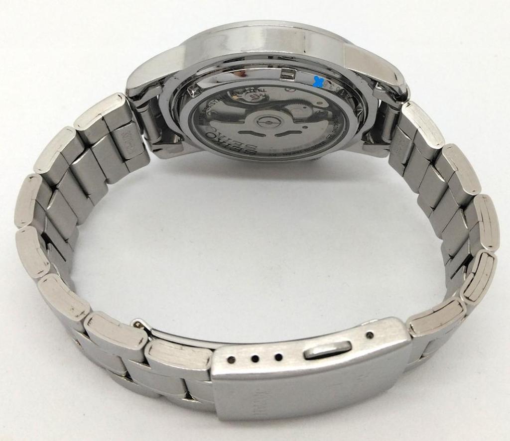 [USED] Seiko Five Sports 21 Jewels Automatic Watch with See-Through Back, Pre-Owned (28085)