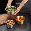 Korean Style Stainless Steel Seasoning Bowl for Hot Pot, Satay Sauce, and Tableware