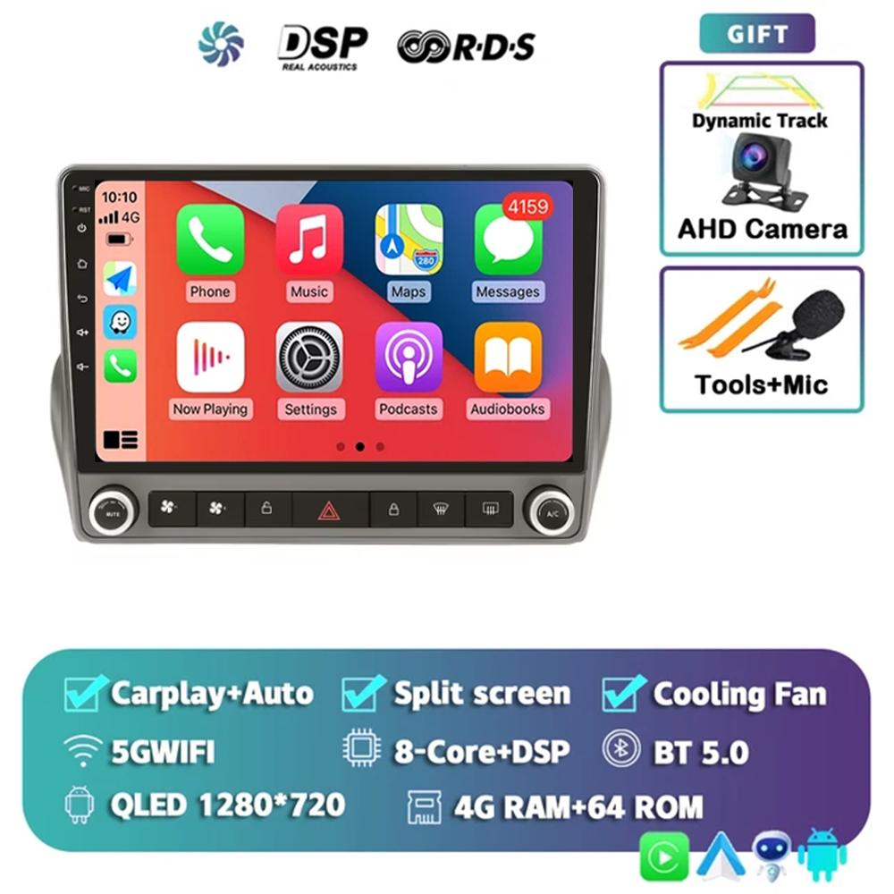2Din Android 14 Car Radio For Chevrolet Camaro 2008-2015 Carplay Stereo Player Autoradio WIFI GPS Navigation FM/RDS DSP BT