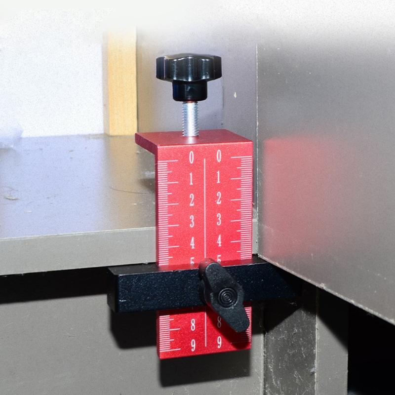 Heavy Type Aluminum Cabinet Door Alignment Aid Tool Ergonomic Rotating Base with Secure Single User Operation