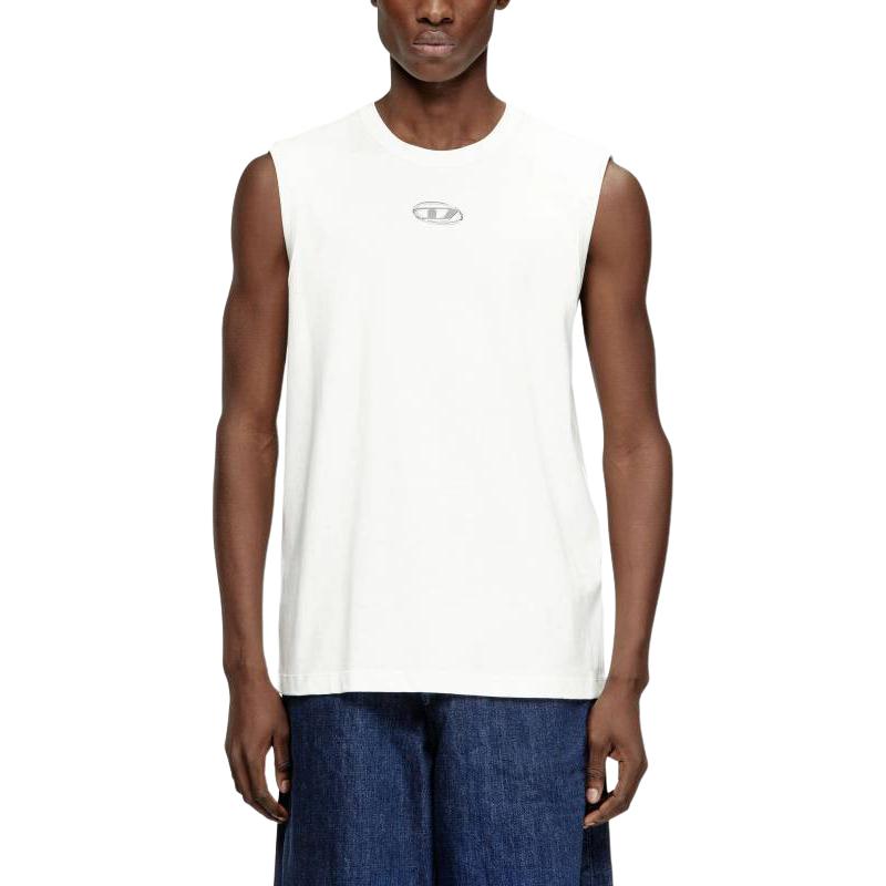 Diesel Logo Sleeveless Pullover Comfortable Versatile Casual Fitted Vest Men tops A217430JMBB141
