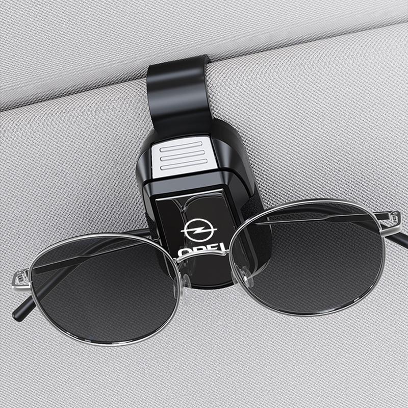 Opel Car Eyeglass Storage Clip Sun Visor Sunglasses Card Holder for Corsa Adam C Zafira A OPC Vivaro D Astra Meriva Vectra H G J