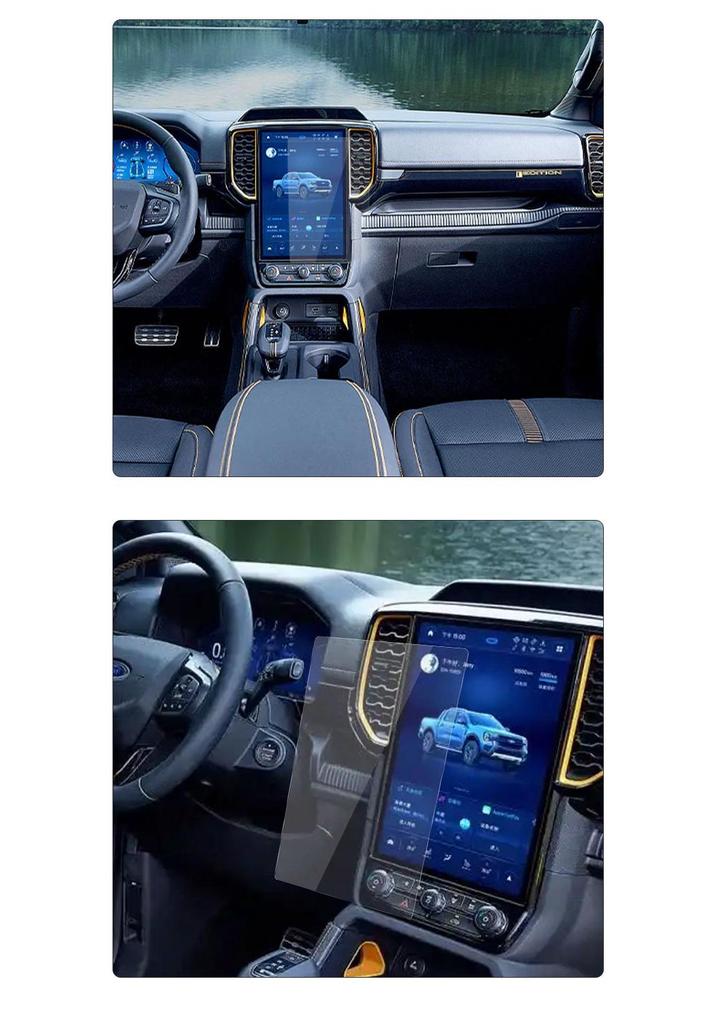 Ford Ranger Wildtrak 12-inch & 10-inch Center Console Screen Protector