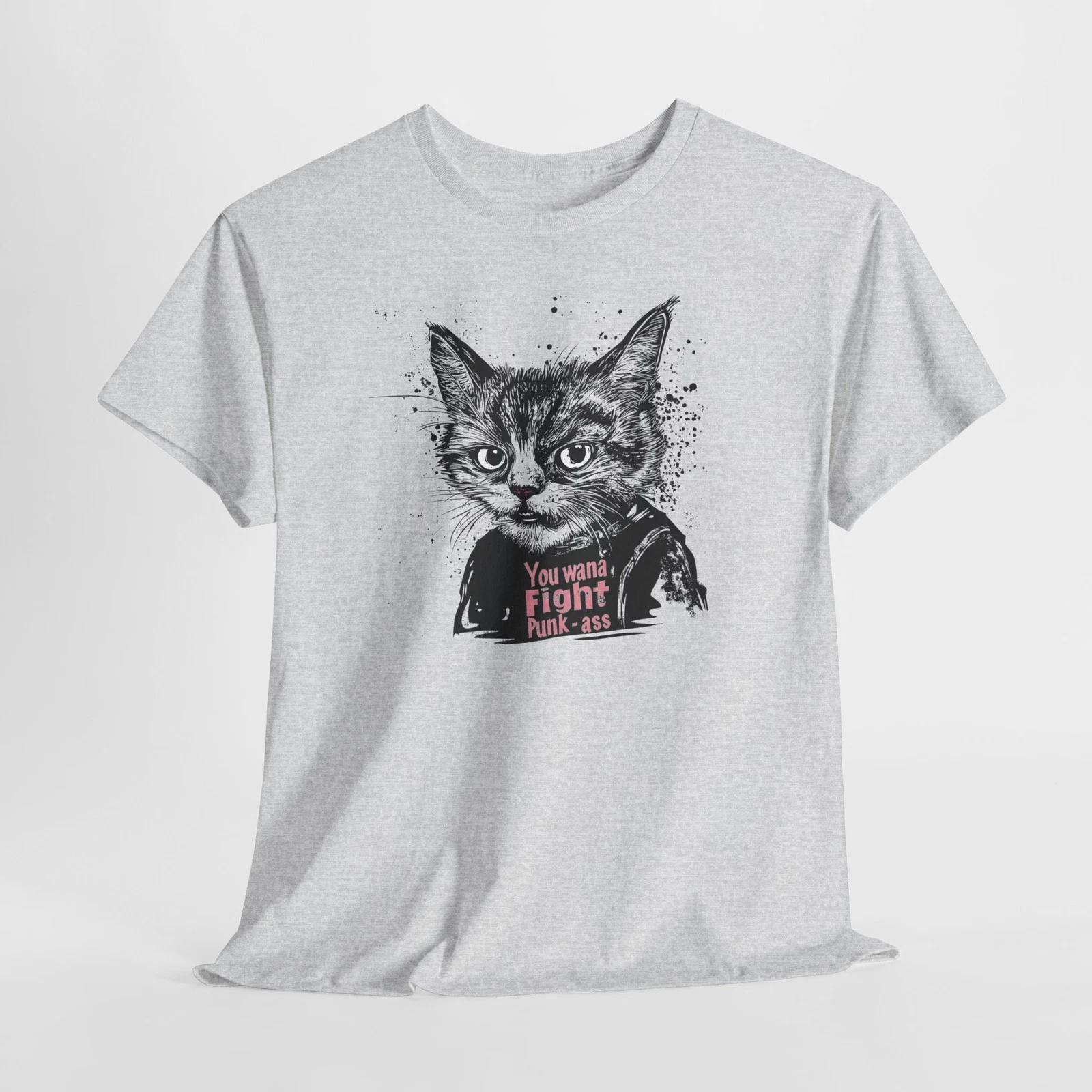 Cat Lovers Funny You Wana Fight? T-Shirt | DTF Print | S-5XL | Custom Design M