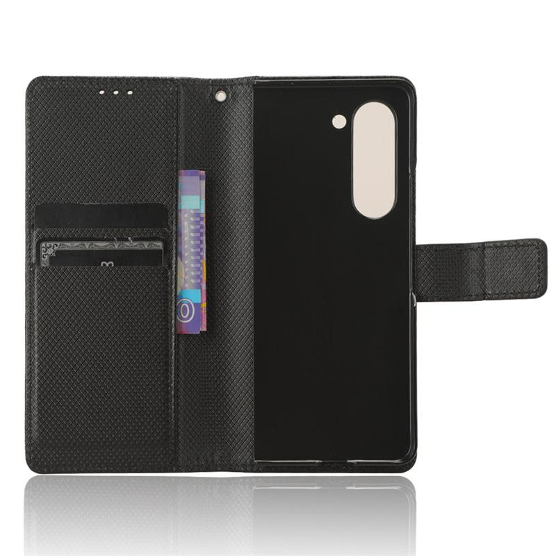 Phone Case For Samsung Galaxy Z Fold6 Leather Vintage Phone Case On Galaxy Z Fold5 Fold4/3/2 Cases Flip Magnetic Wallet Cover